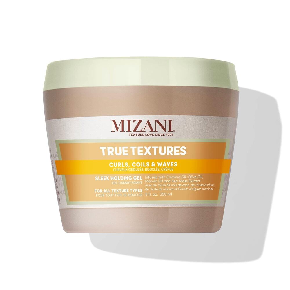 Mizani True Textures Sleek Holding Gel - Firm Hold Hair Gel, Flake-Free